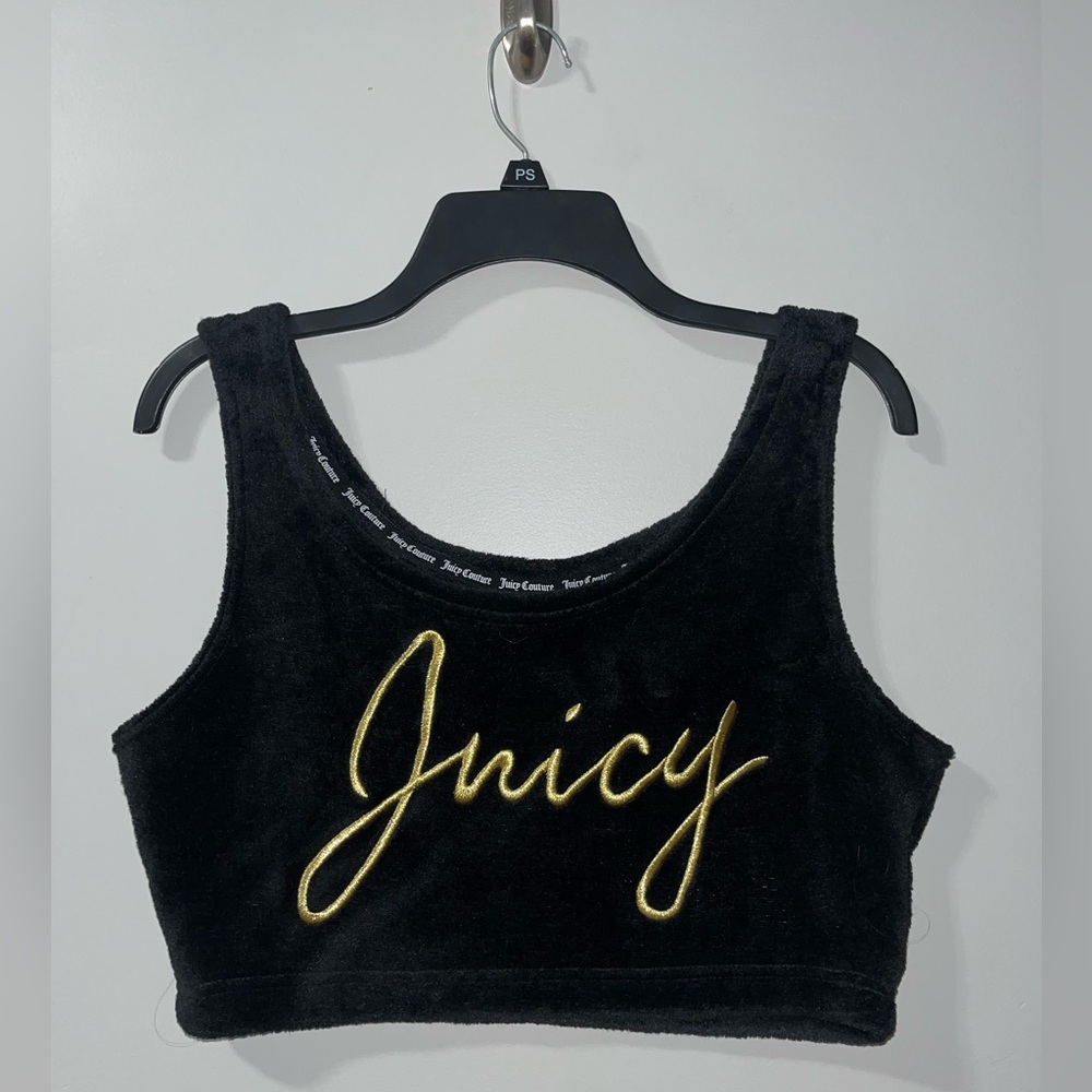 Juicy Couture fuzzy crop top
